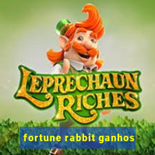 fortune rabbit ganhos